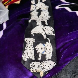 Dalmatian Pattern Dog Tie